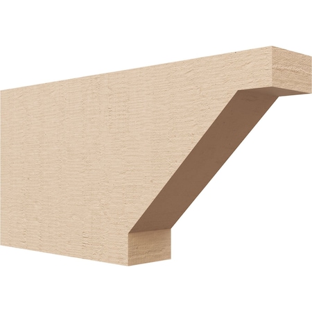 Ekena Millwork 2in. W x 6in. H x 12in. L Burlington Woodgrain TimberThane Rafter Tail, Primed Tan RFTUR02X06X12BURRCPR